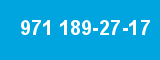 971 189-27-17 971 189-27-17
